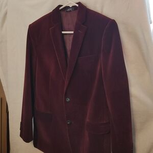 Tommy Hilfiger Burgundy Velvet Blazer